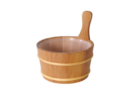 Sauna Kübel aus Thermoespe