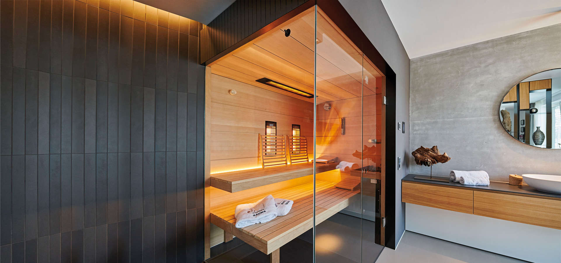 Saunabau, Kugel Designsauna